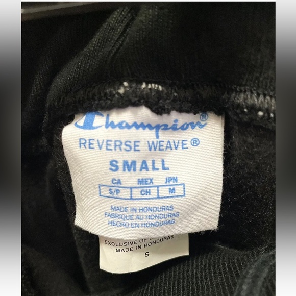 CHAMPION Unisex Reverse Weave Black Joggers/Sweatpants Size Small. NWT - Picture 4 of 4